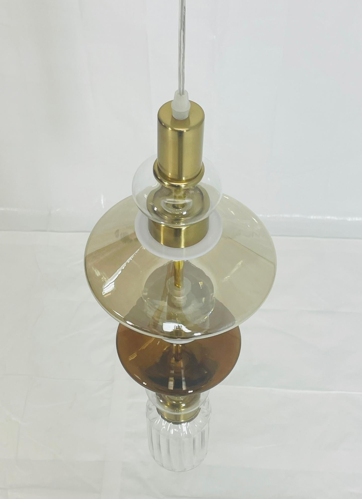 Fait main Pendentif Ballet No. 2 par Massimiliano Raggi pour Sicis, Italie - Verre d'art moderne en vente