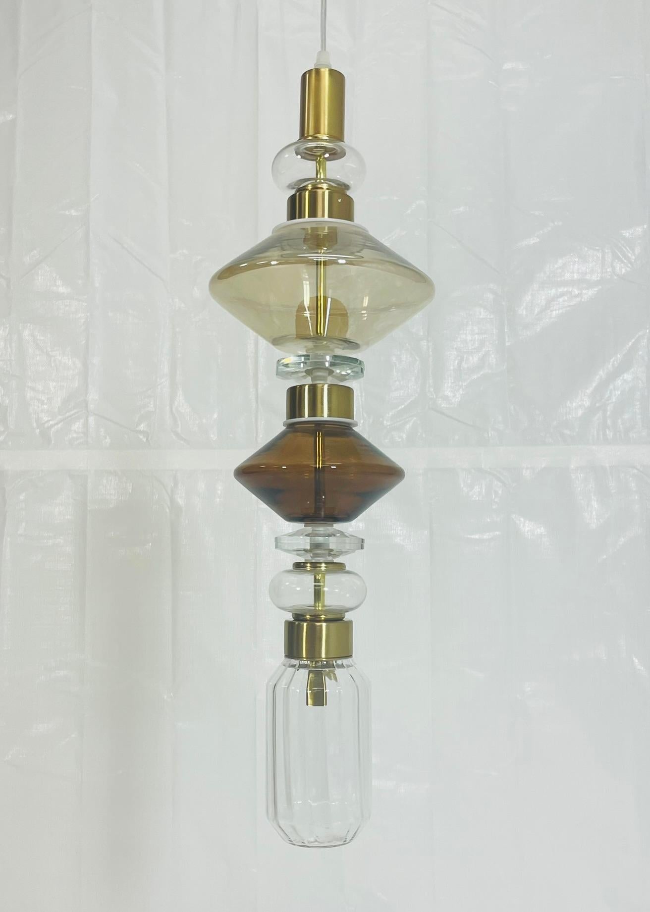 XXIe siècle et contemporain Pendentif Ballet No. 2 par Massimiliano Raggi pour Sicis, Italie - Verre d'art moderne en vente