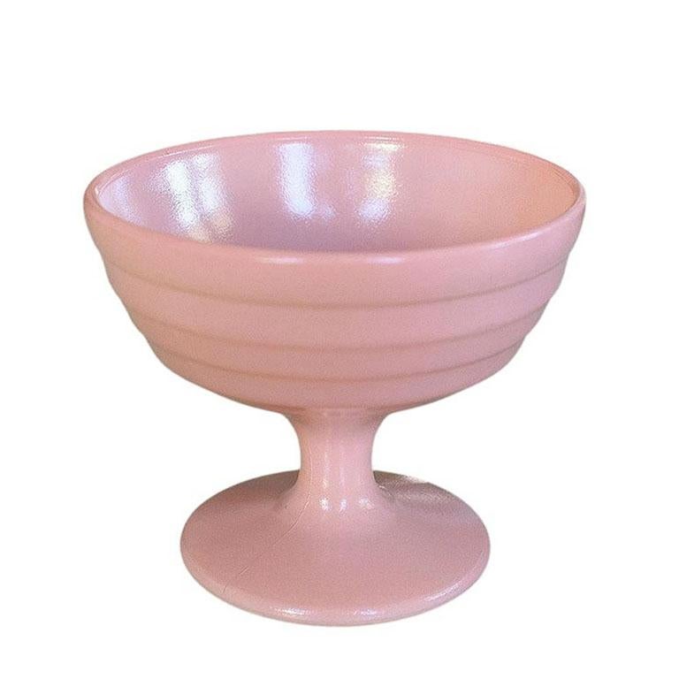 pink milk glass punch bowl
