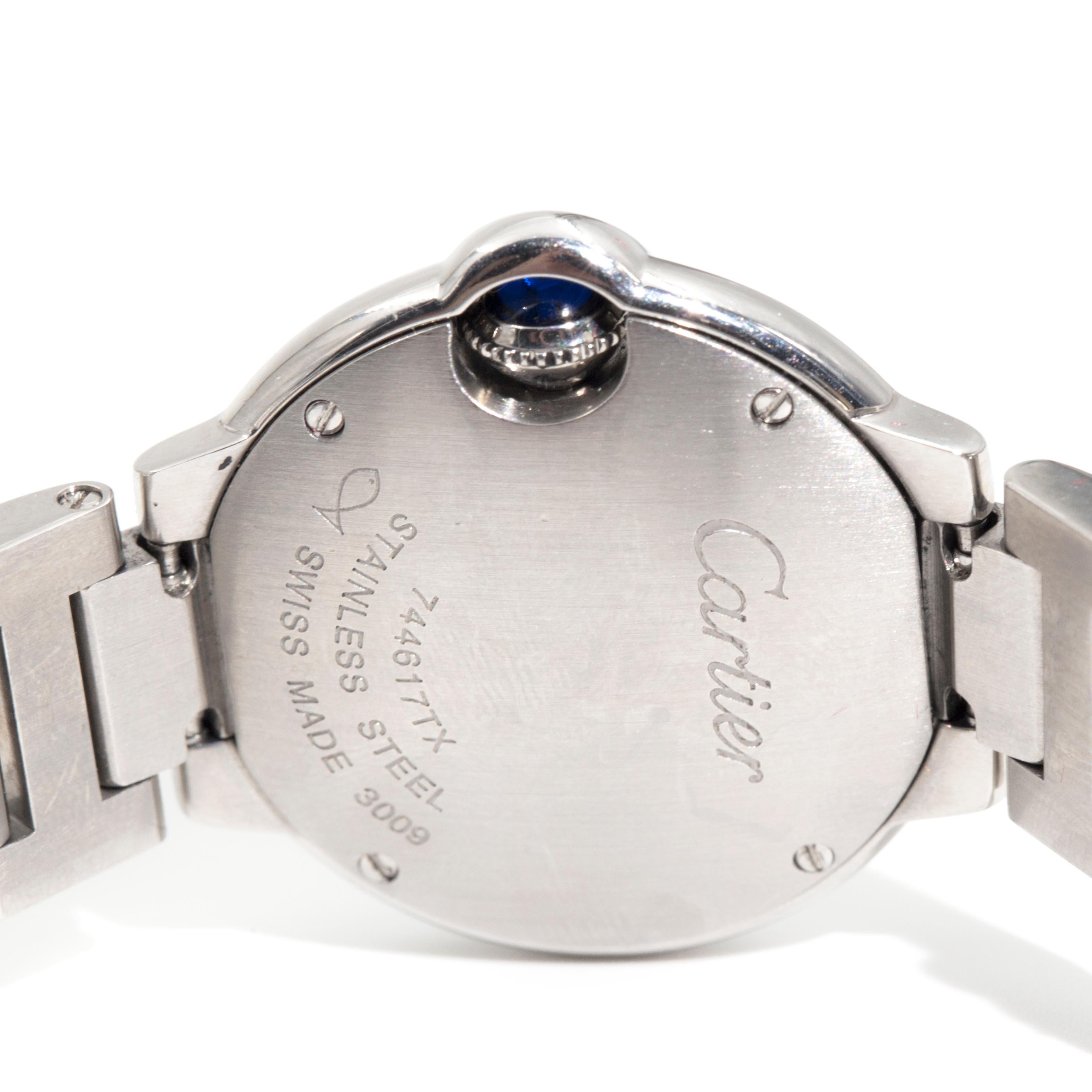 Ballon Bleu De Cartier Vintage Ladies Stainless Steel Watch 9