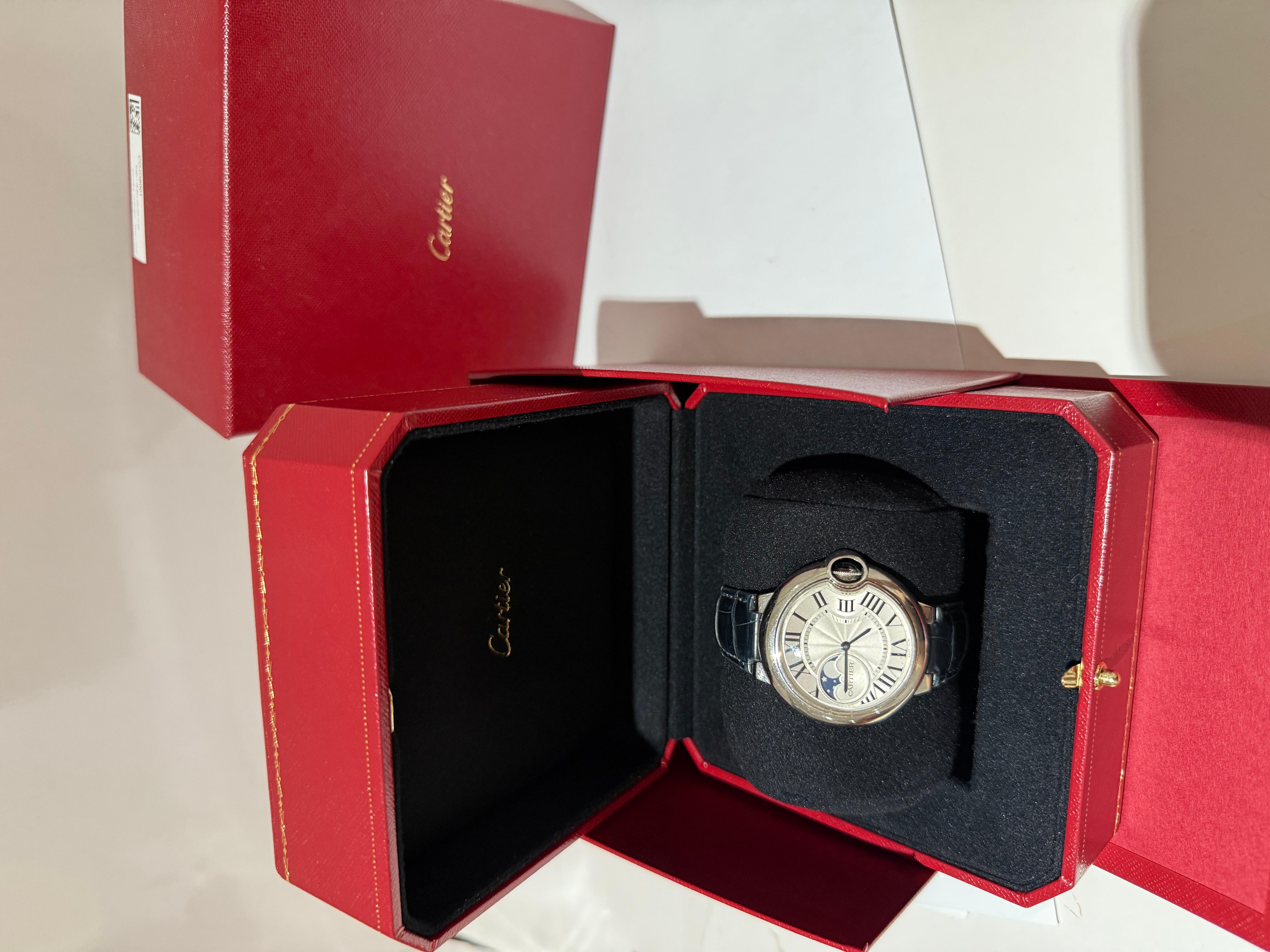 Ballon Bleu de Cartier watch with moon phase automatic For Sale 1