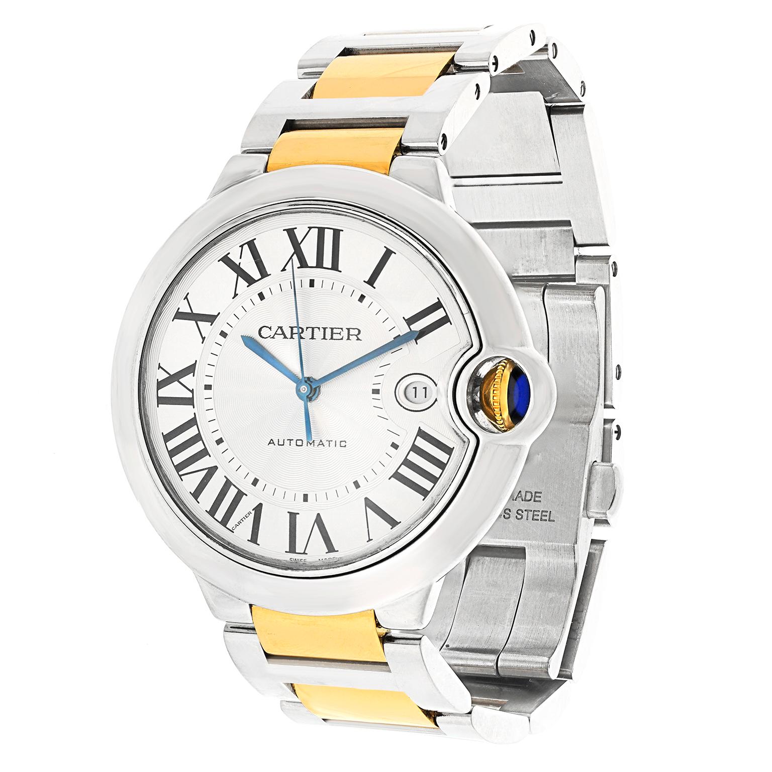Montre-bracelet Ballon Bleu de Cartier 42 mm Excellent état - En vente à Litchfield, CT