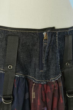 Jupe boule en denim et jacquard de coton MARITHÉ et FRANÇOIS GIRBAUD