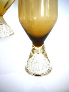 'Ballon' Vase and Tall Space-Age Vase with Bullicante Base by Ryd of Sweden 1960