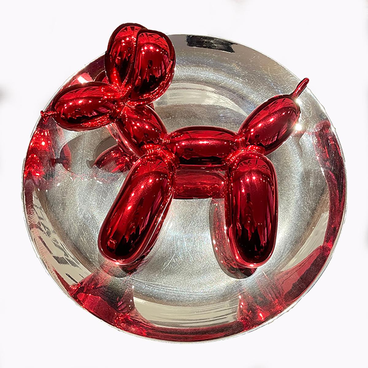 In 1995, Balloon Dog (Red) became the first of Jeff Koons’ iconic Balloon Dogs to be produced as a small-scale work, commercially viable in a way that his monumental works could not have been. Now ubiquitous in pop culture, Koons’ Balloon Dogs have