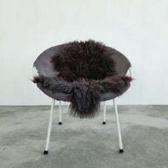 Balloon Lounge Chair in Suede, 1960s