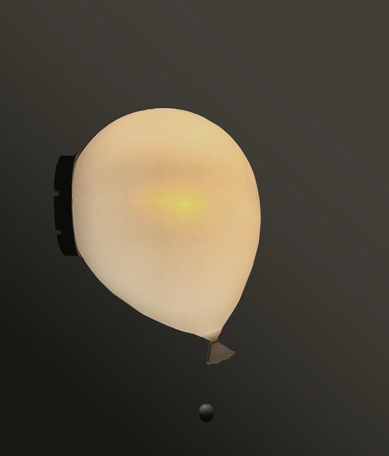 Italian Balloon Wall Lamp by Yves Christin for Bilumen, Italy, 1980s For Sale