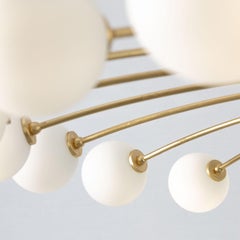 Balloons 24-Light Golden Chandelier