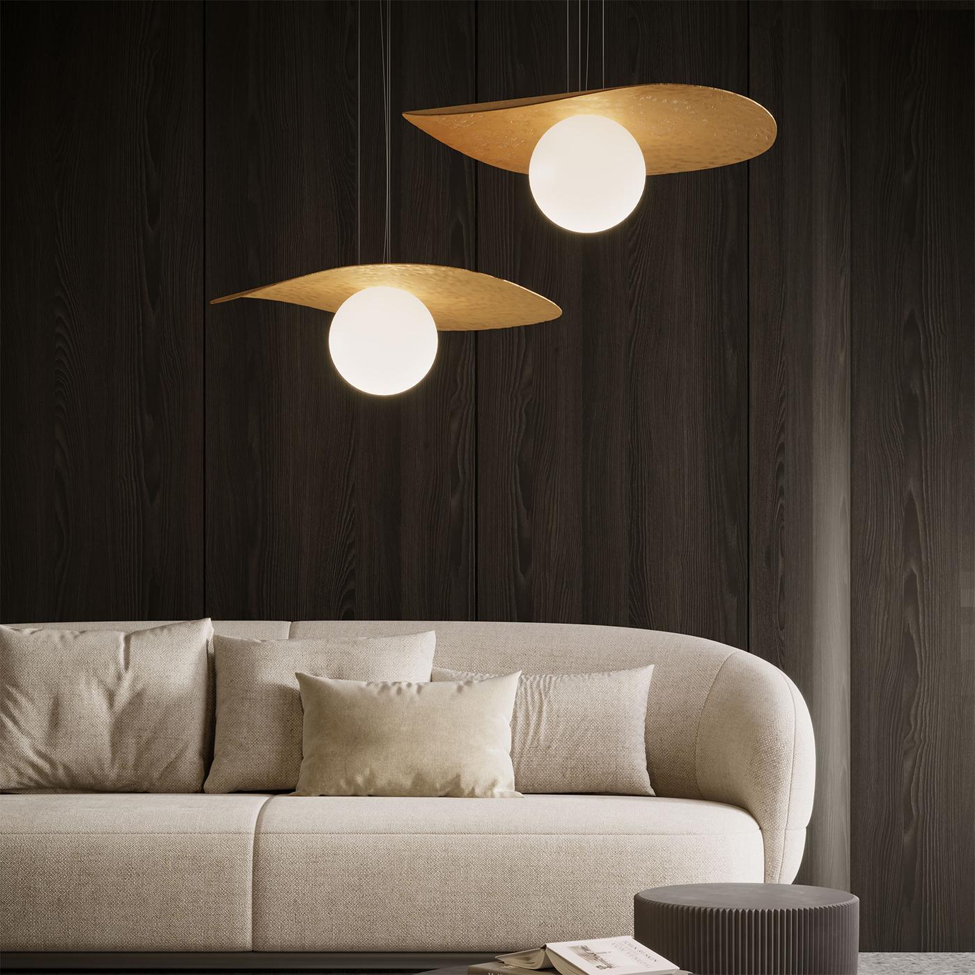 XXI secolo e contemporaneo Lampada a sospensione Balloons Golden di Stillux in vendita