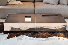 Tavolino Ballot Box di Phase Design, Cromo Lucido