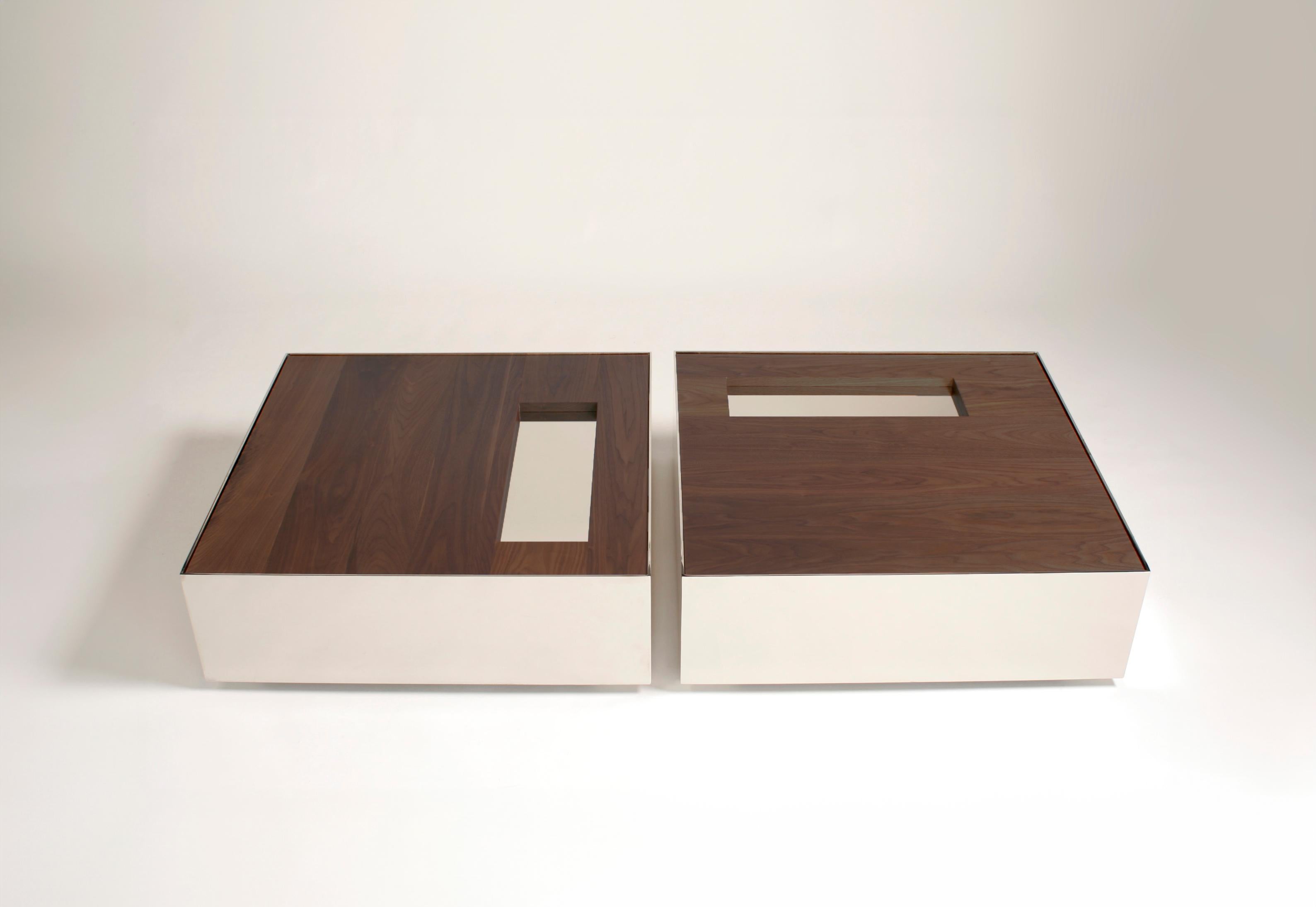 Americano Tavolino Ballot Box di Phase Design, Cromo Lucido in vendita