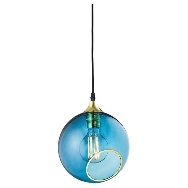 Ballroom Blue Pendant Light For Sale at 1stDibs