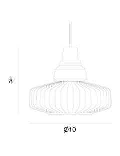 New Wave Optic Pendant Light Smoke