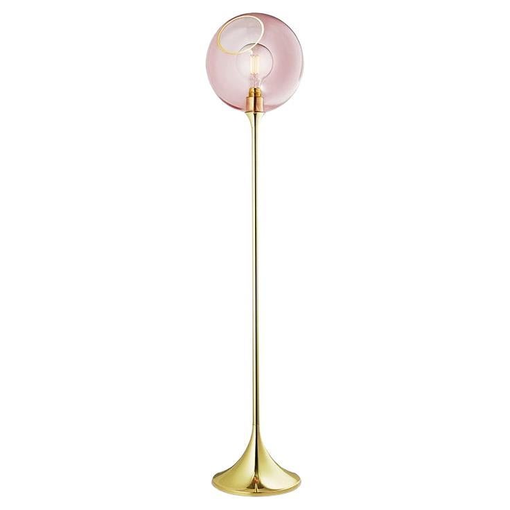 Ballroom Floor Lamp, Pink For Sale