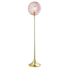 Ballroom Floor Lamp, Pink with LED Globe Bulb Ø5