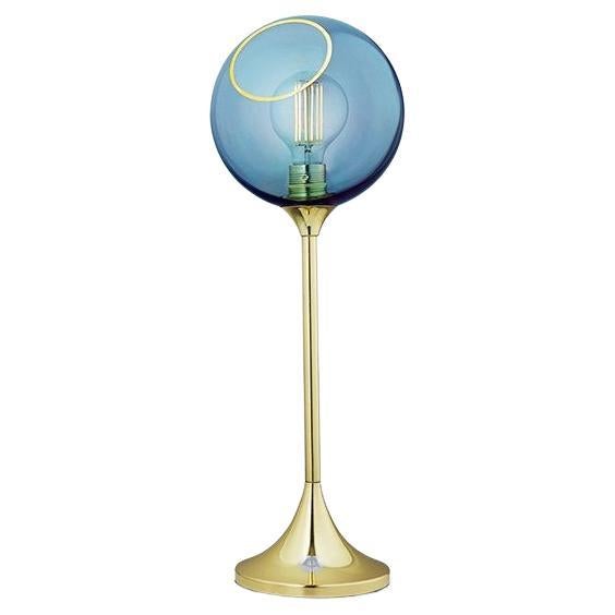 Ballroom Table Lamp, Blue Sky with LED Globe Bulb Ø3 For Sale