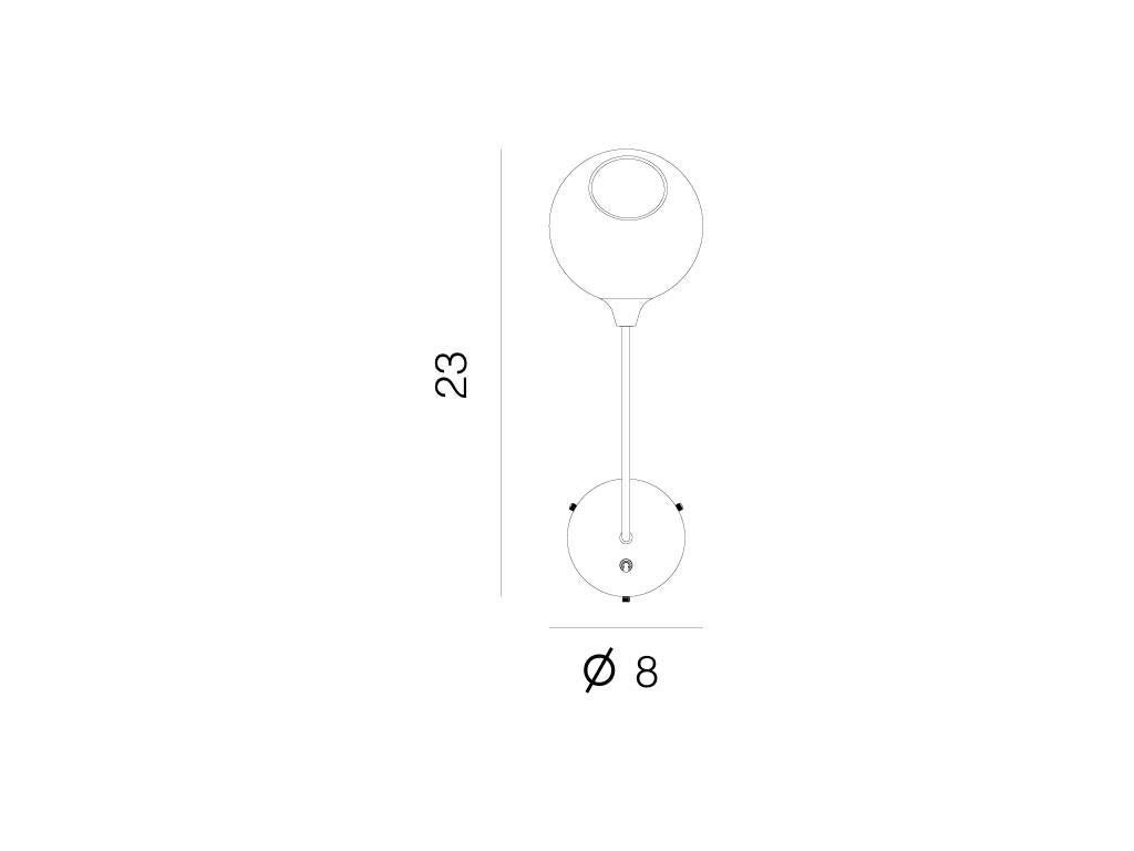Aplique de pared Ballroom Largo - Cristal ahumado Moderno en venta