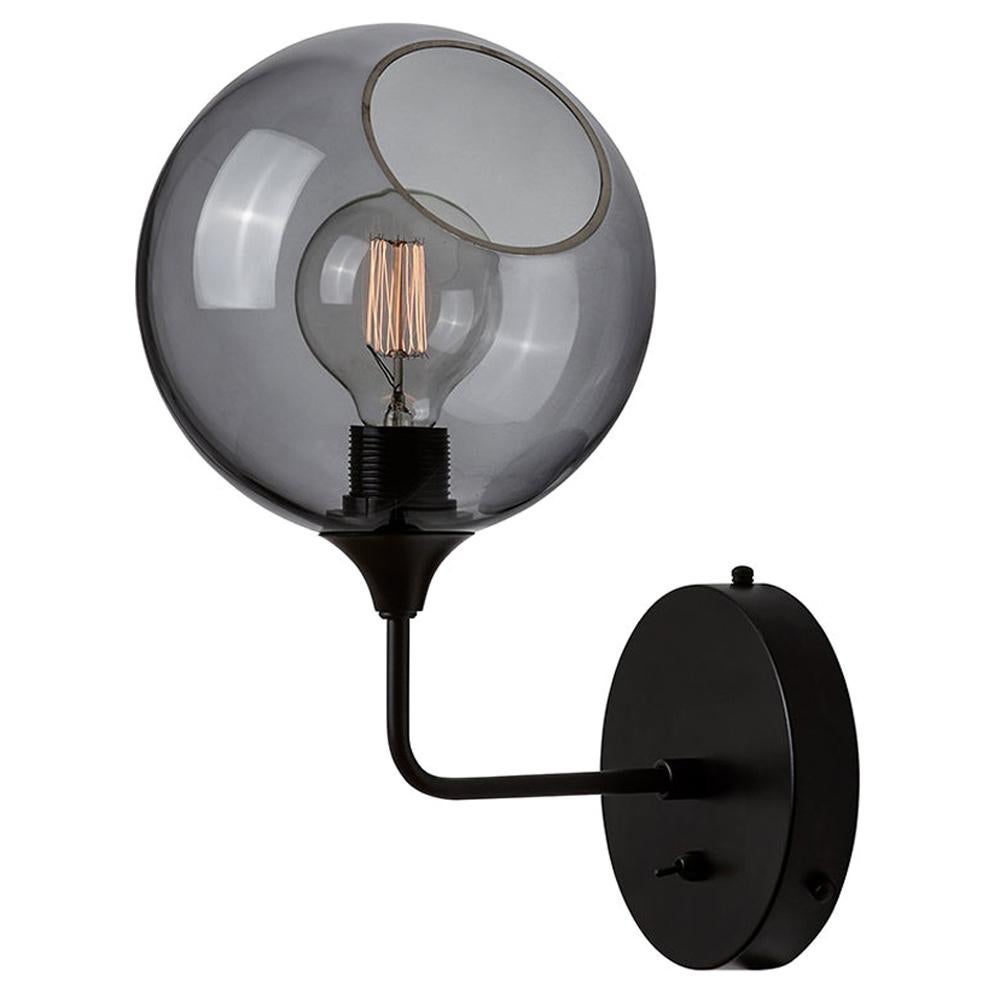 Ballroom Wall sconce Short - Smoke glass