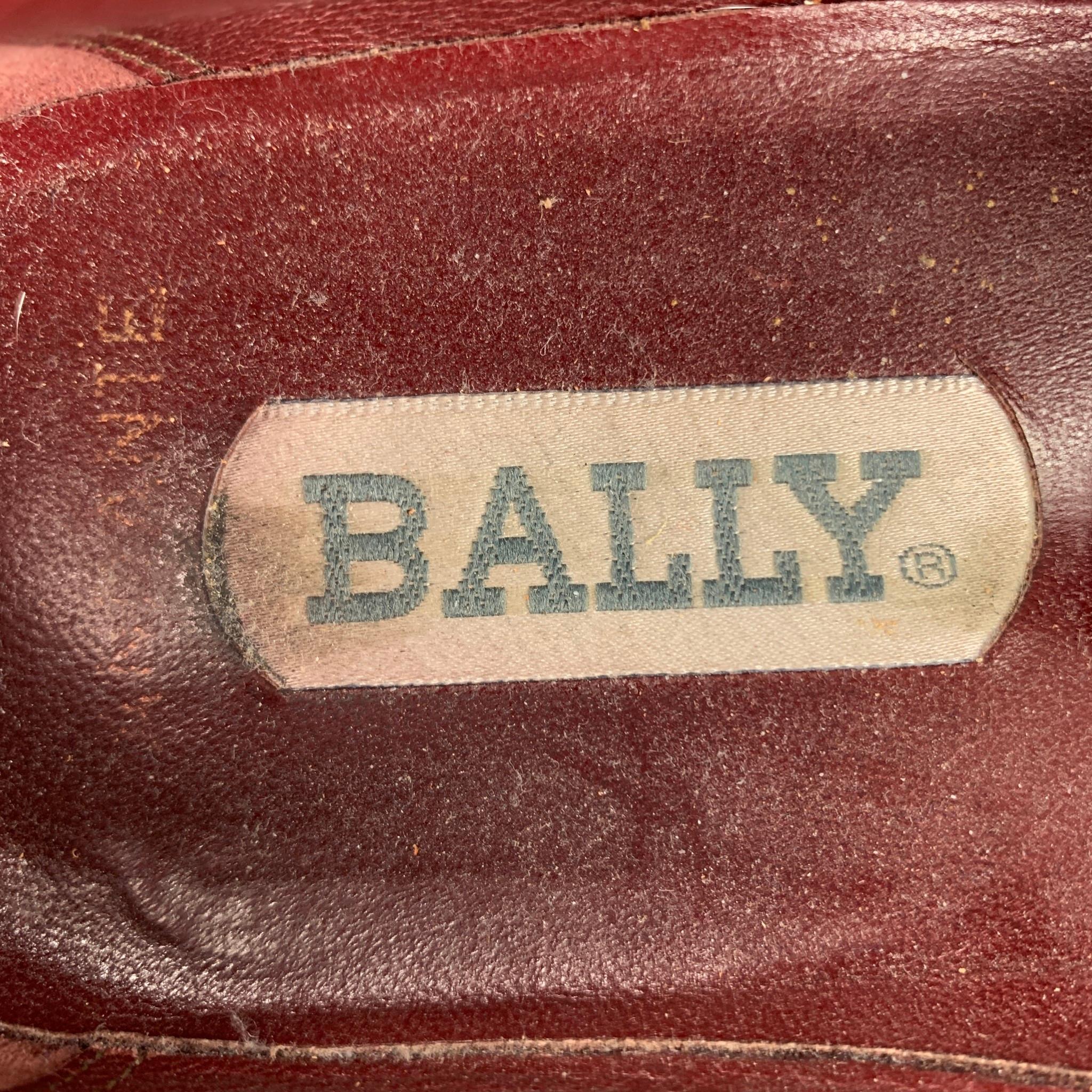 BALLY Adante Size 11 Black Silk Slip On Loafers 1