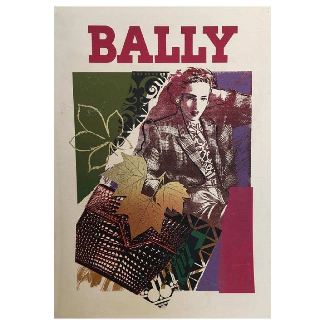 Bally Bag 1970s Vintage Poster Original Vintage Poster