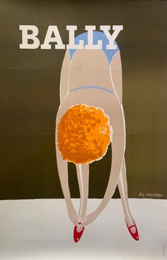 Bally Ballet Original Vintage French Fashion Poster by Fix-Masseau, 1981