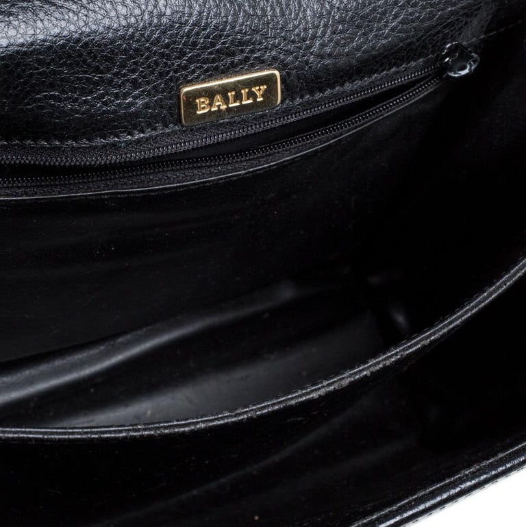 Bally Black Croc Embossed Leather Vintage Flap Shoulder Bag at 1stDibs |  bally purses, bally croc bag, bally handbag