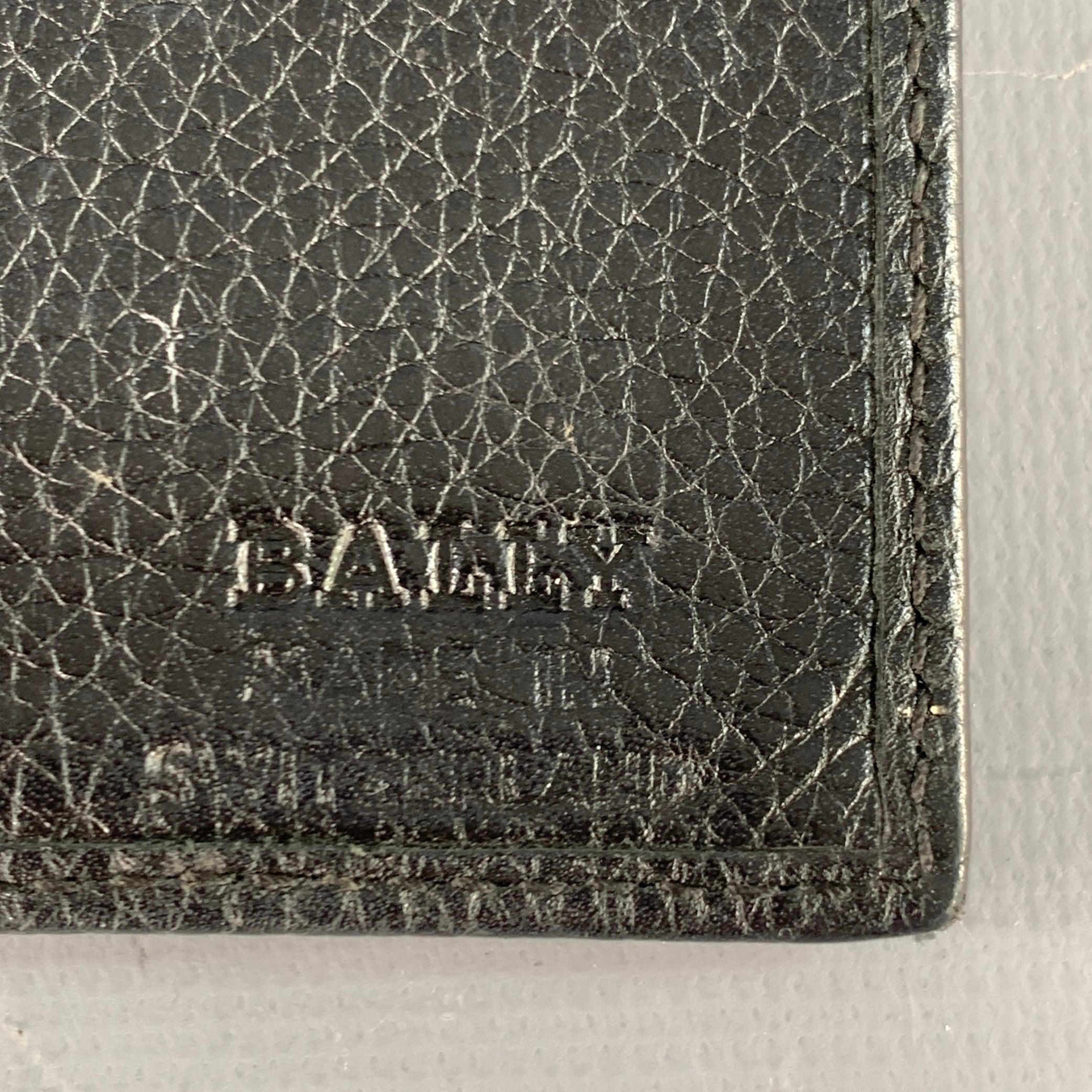 BALLY Black Leather Bifold Wallet For Sale 1