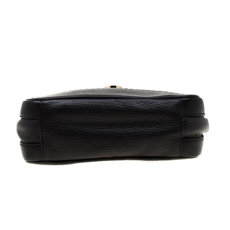 Bally Black Leather Crossbody Bag For Sale at 1stDibs