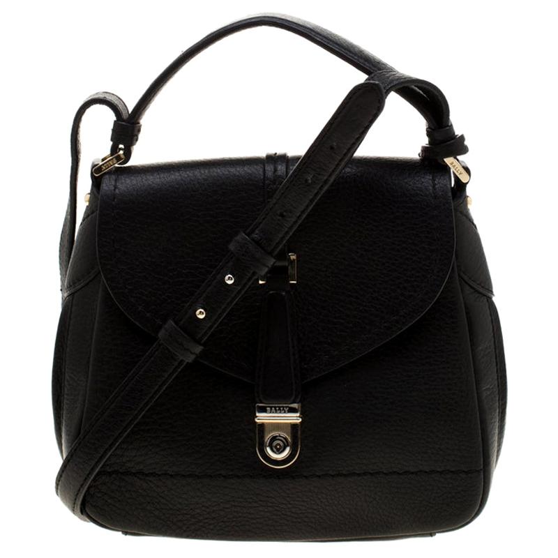 Bally Black Leather Crossbody Bag