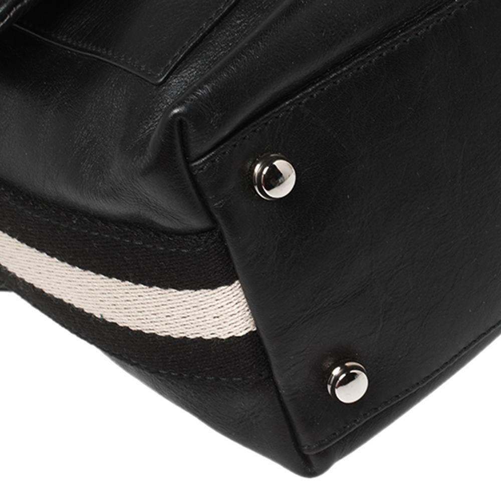 Bally Black Leather Crossbody Messenger Bag 1