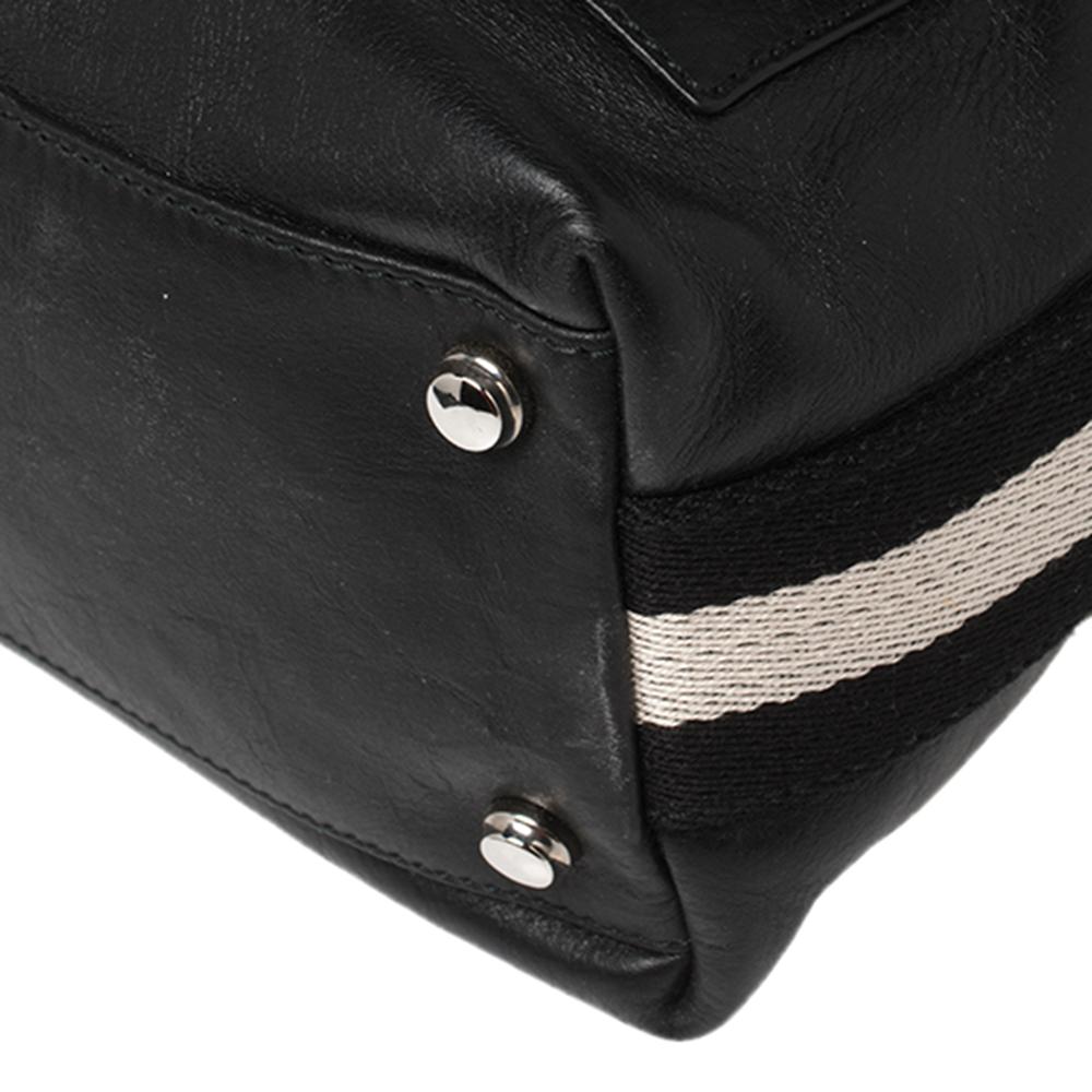 Bally Black Leather Crossbody Messenger Bag 2