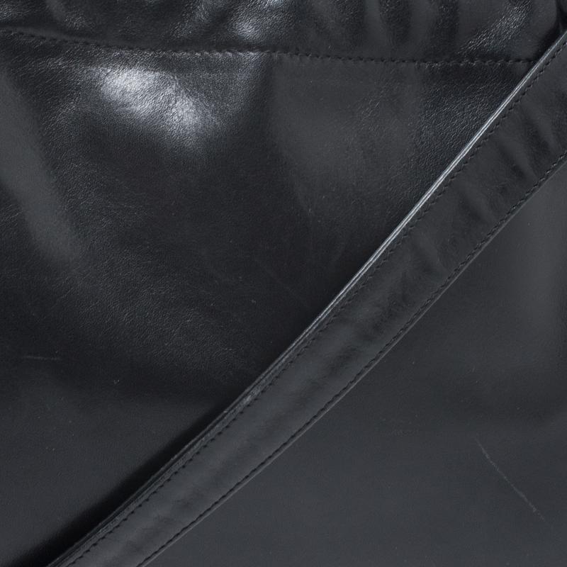 Bally Black Leather Drawstring Crossbody Bag 2