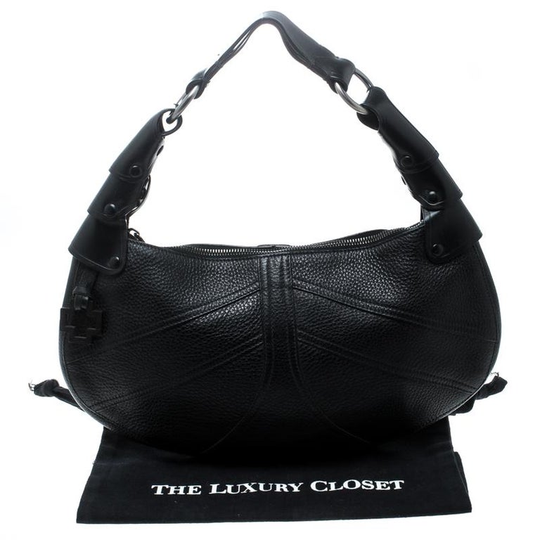 Bally Black Leather Hobo at 1stDibs leather hobo crossbody