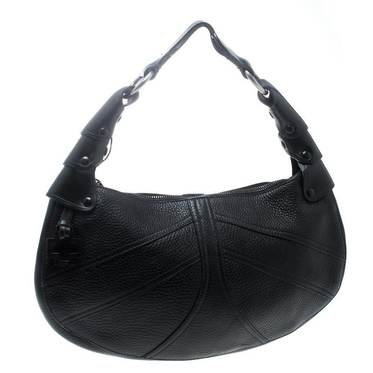Bally Black Leather Hobo at 1stDibs leather hobo crossbody