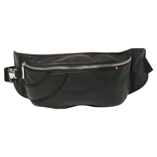 Bally Black Leather Pocket Belt Bag at 1stDibs