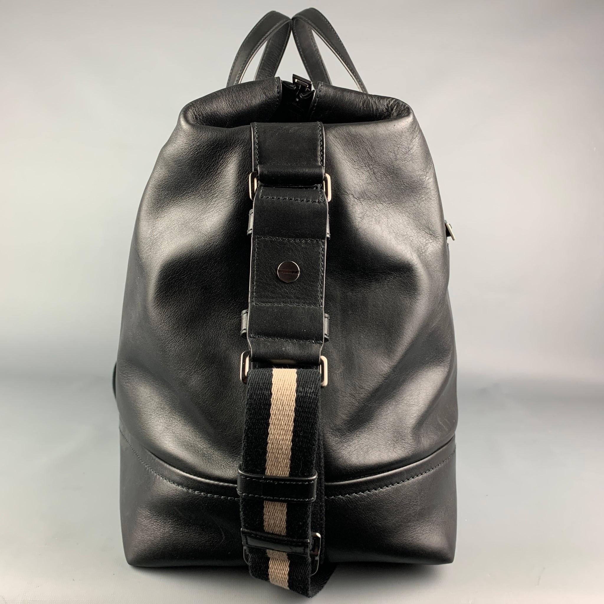 bally leather duffle bag