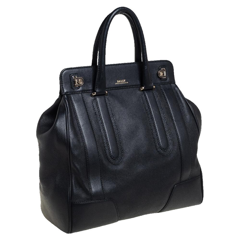 Women's Bally Black Leather Satchel