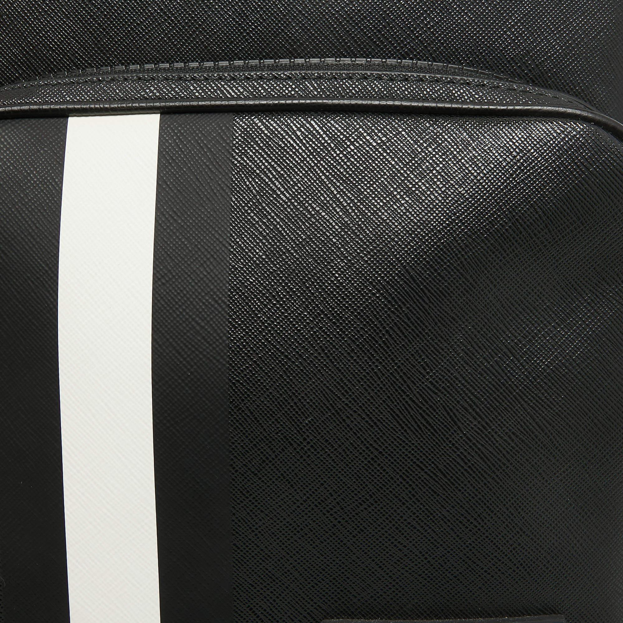Bally Black Leather Serbet Messenger Bag 4