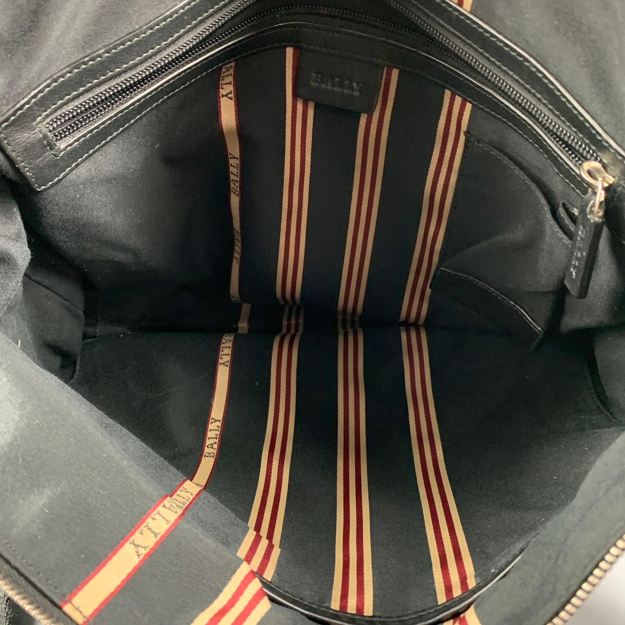 BALLY Black Leather Shoulder Strap Messenger Bag 2
