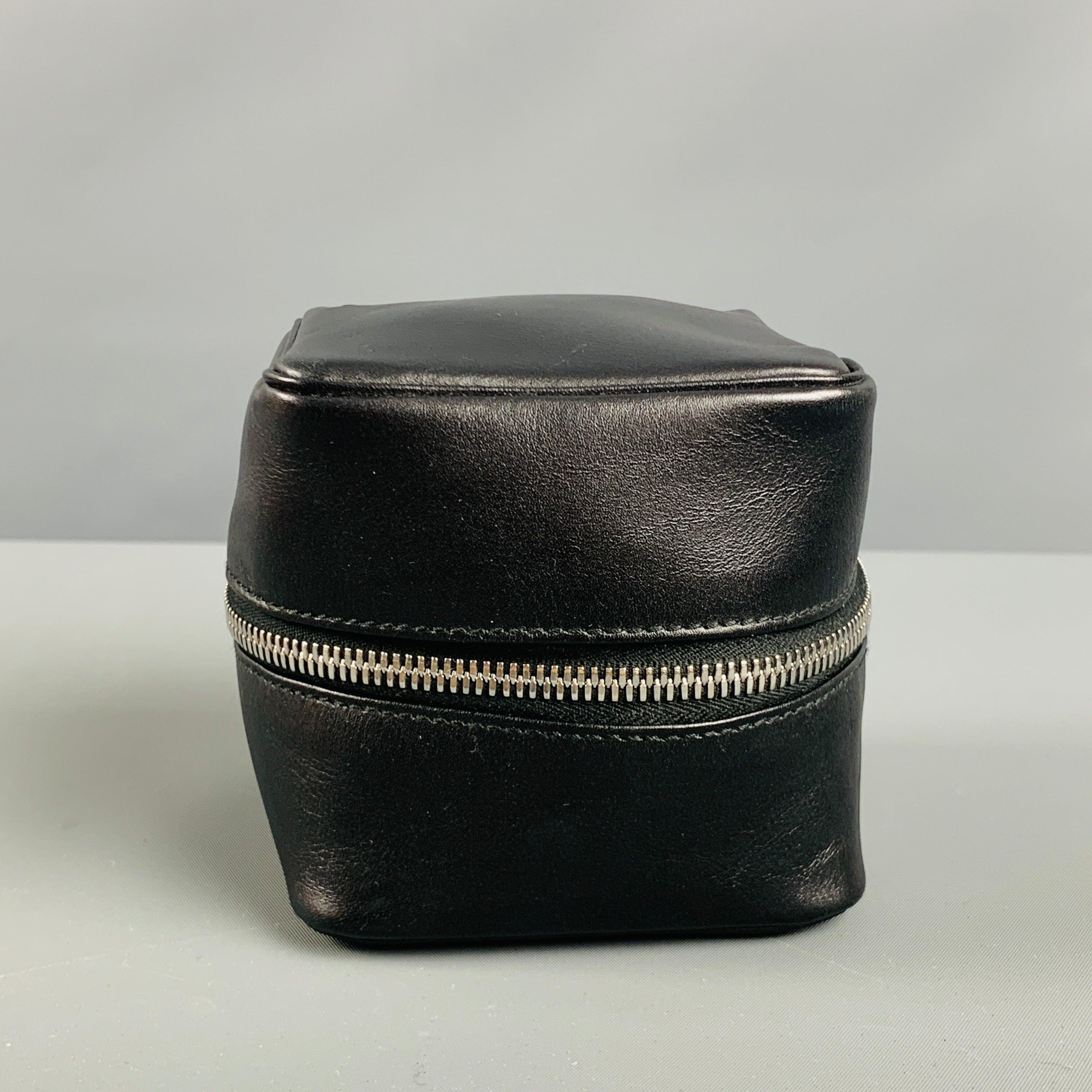 BALLY Black Leather Toiletry Handbag For Sale 1