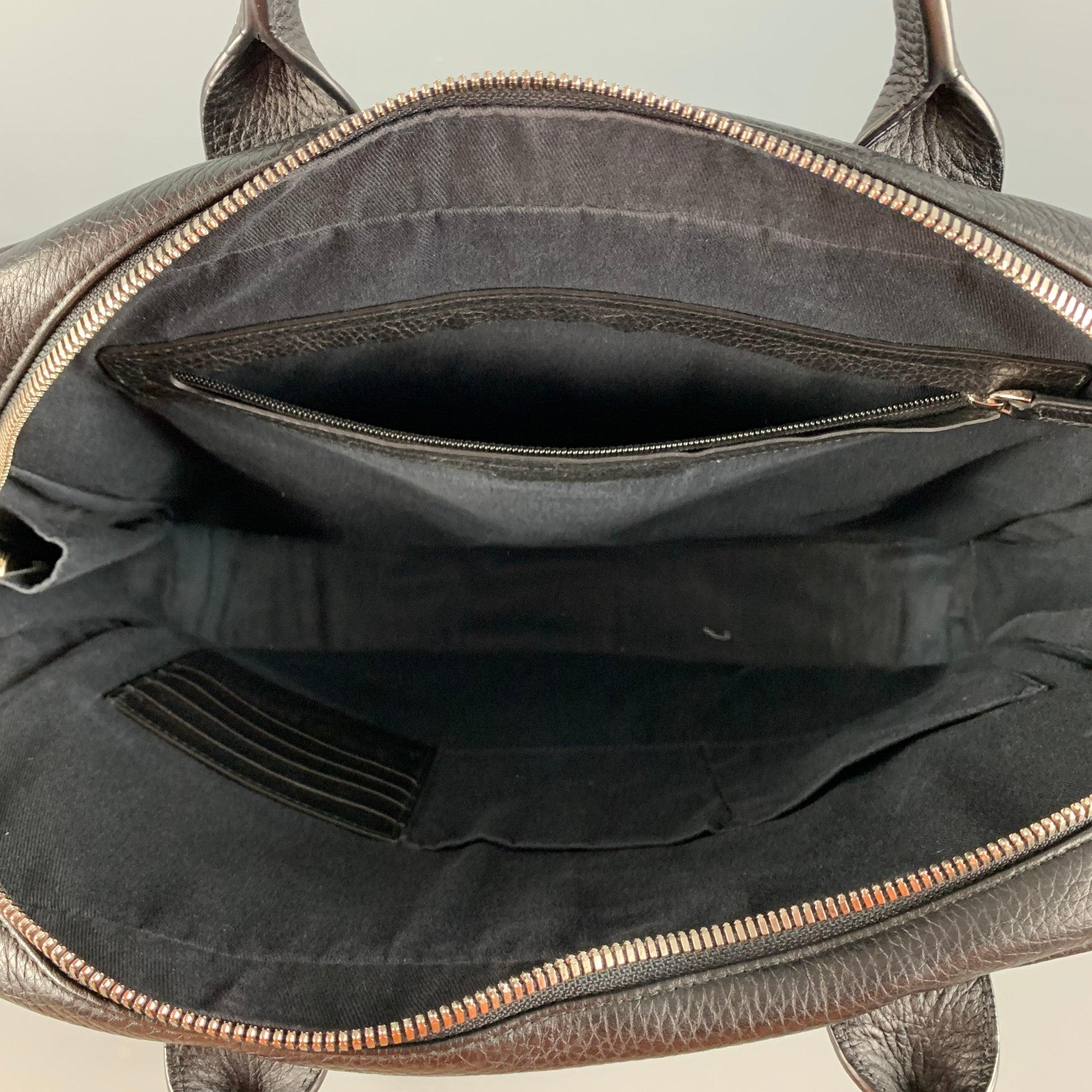 BALLY Black Leather Top Handles Shoulder Bag For Sale 3