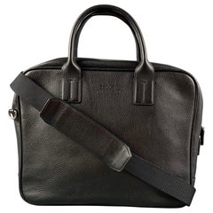BALLY Black Leather Top Handles Shoulder Bag