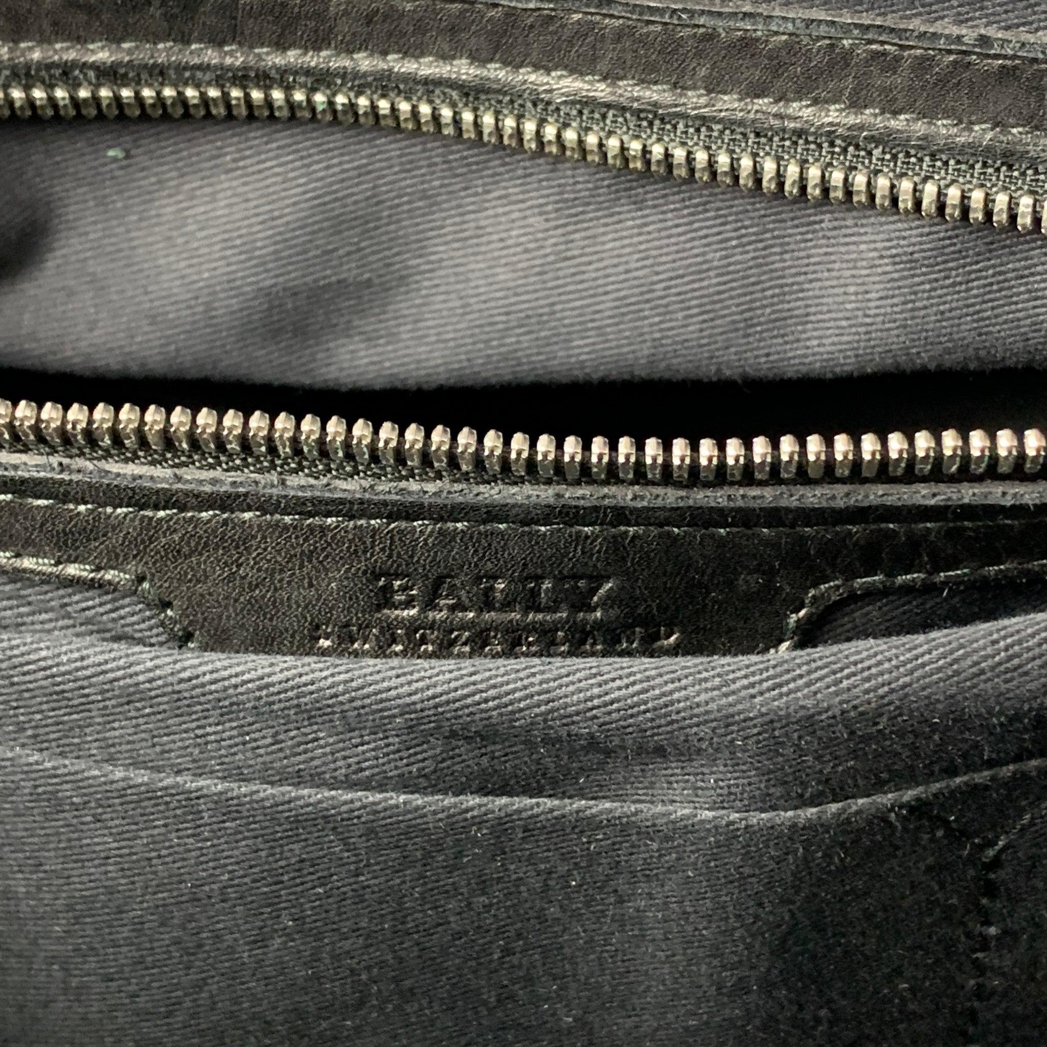 BALLY Black Leather Top Handles Tote Bag 7