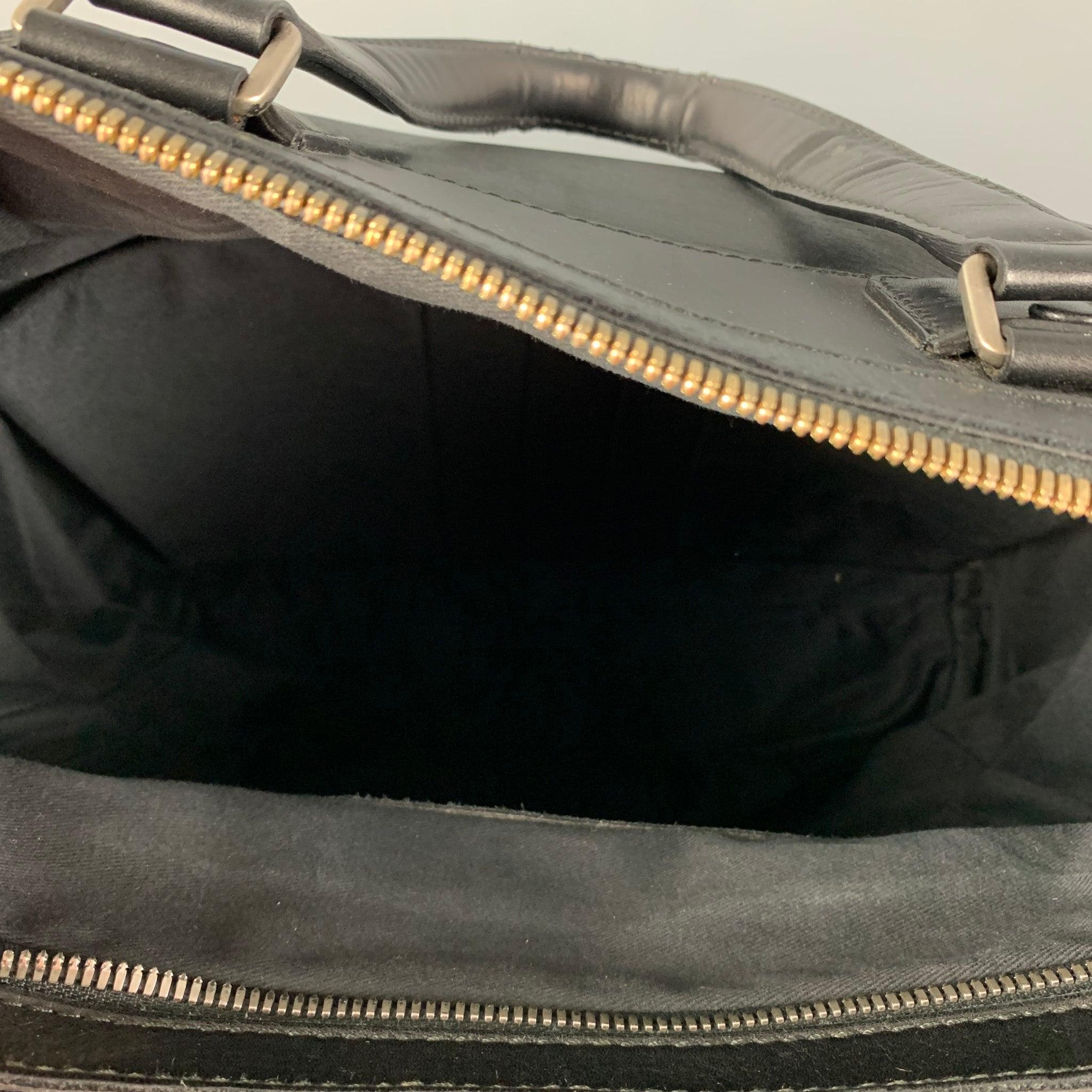 BALLY Black Leather Top Handles Tote Bag 4