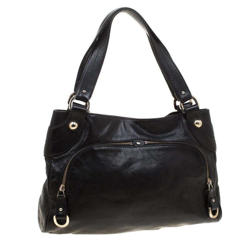 Women's Bally Black Leather Tote