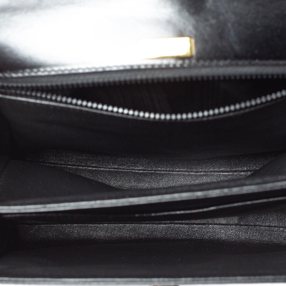 Bally Black Leather Vintage Top Handle Bag 3
