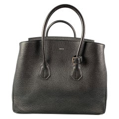 BALLY Bolso de asas superiores de piel granulada negra