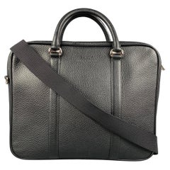 BALLY Borsa cartella in pelle nera testurizzata
