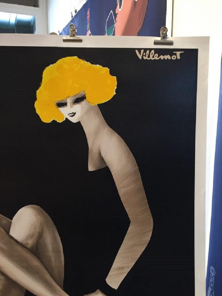 Vintage Poster Original Bally Blonde Large Poster Fashion French Art Shoes  Excellent état - En vente à Melbourne, Victoria