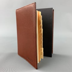 BALLY Brown Leather Rectangle Agenda